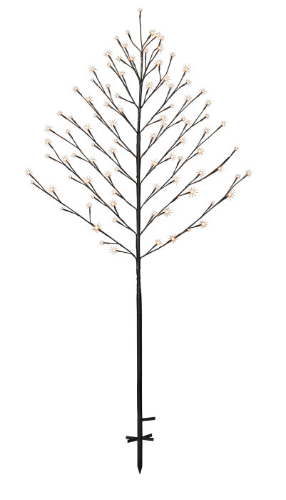 Pyntetre med 96 LED-pærer H150 cm